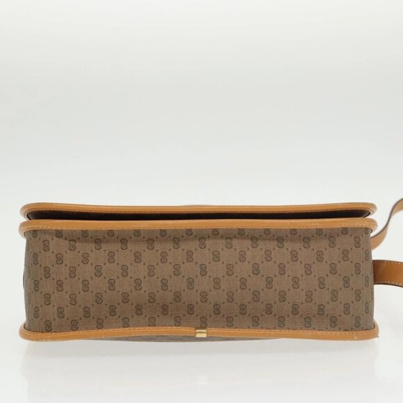 GUCCI Micro GG Supreme Shoulder Bag PVC Beige Gold 001 104 0915 Auth th5490 - Picture 7 of 16